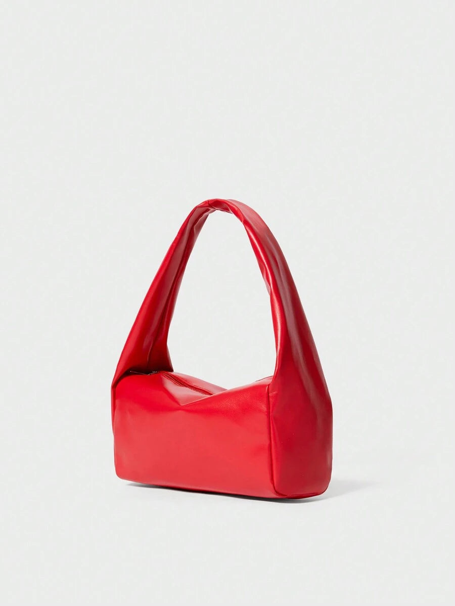 Mini Solid Color Tote Bag, Multi-Functional Casual Handbag, Fashionable Square Bag Winter Gifts