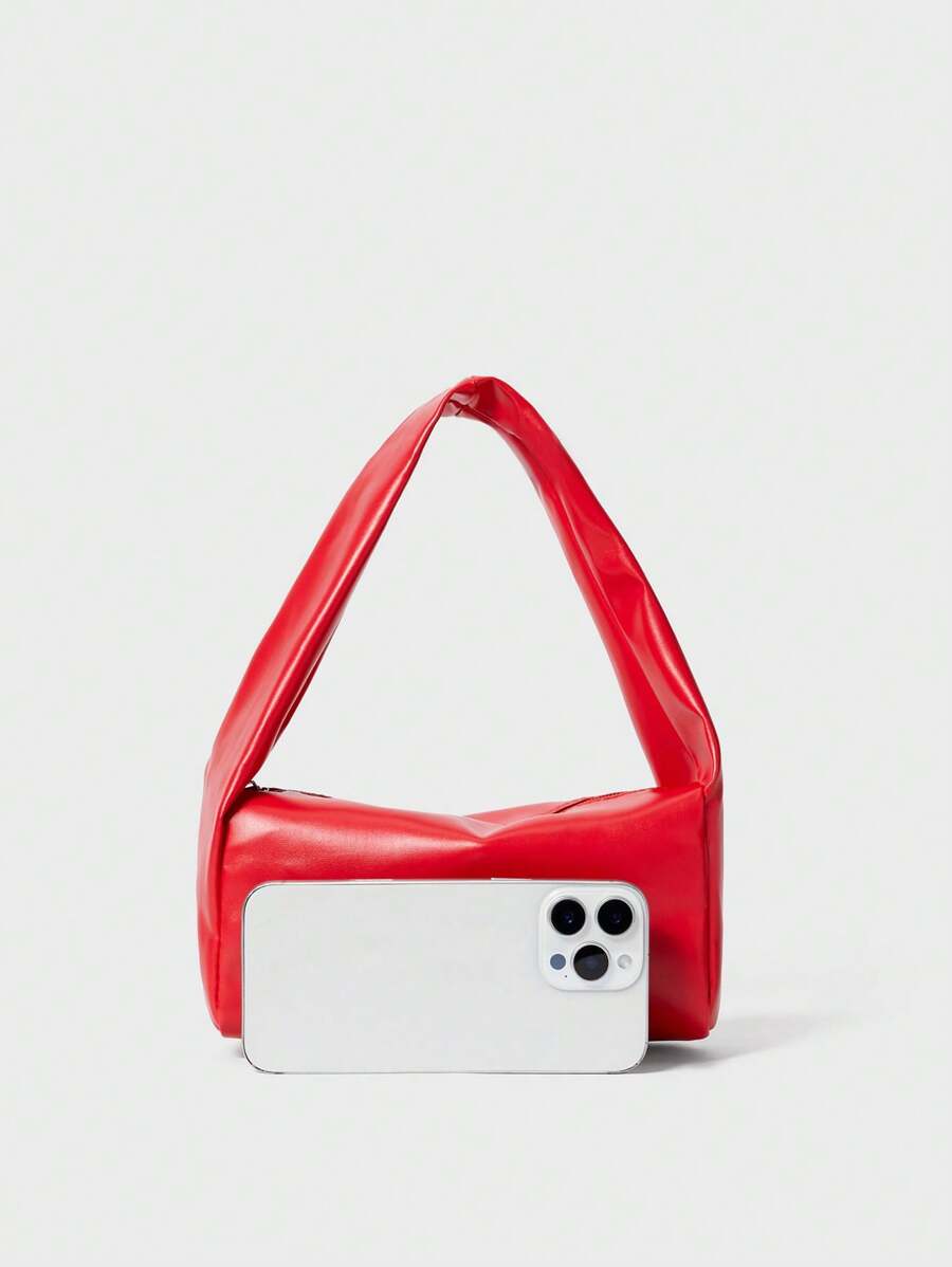 Mini Solid Color Tote Bag, Multi-Functional Casual Handbag, Fashionable Square Bag Winter Gifts