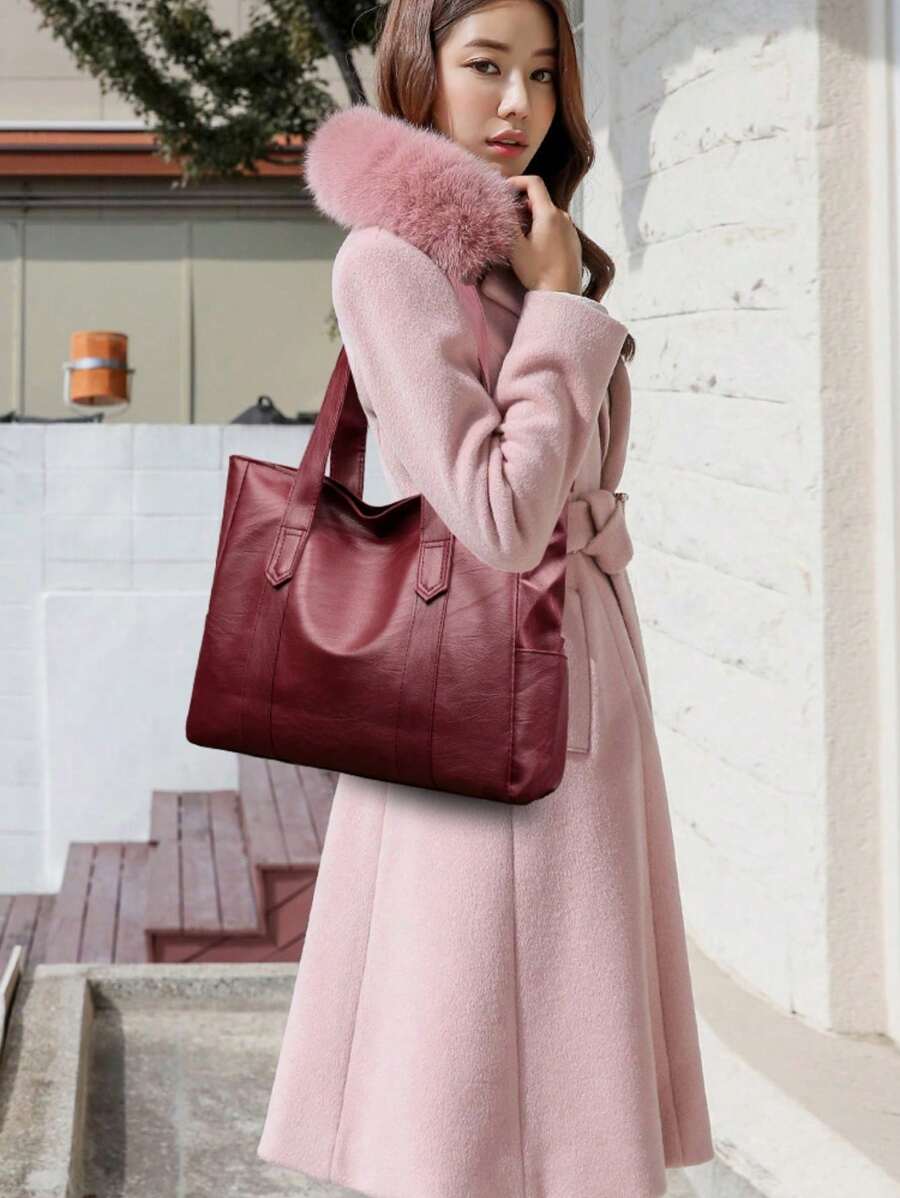 Simple Fashion Women Tote Bag, Large Capacity Shoulder Handbag, Versatile Office/Casual Crossbody Bag, New Arrival Tote Bags For Woman