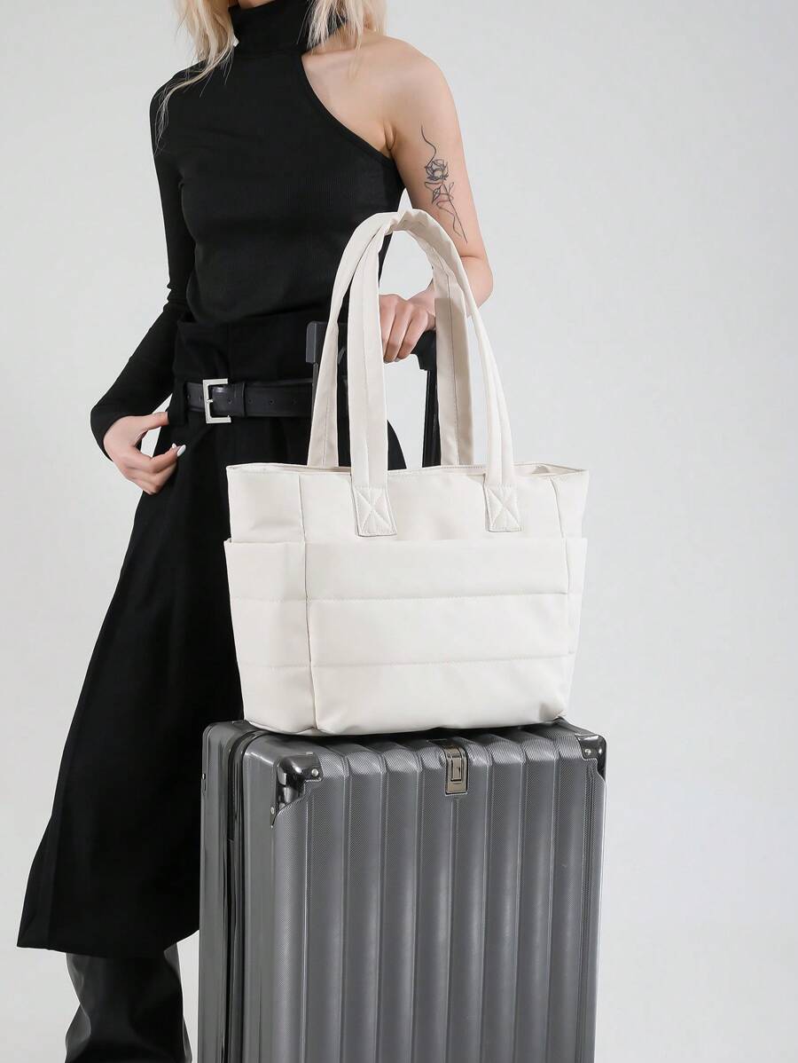 Women's Tote Bag, Lightweight & Fluffy Handbag, Suitable For Travel, Work, Beach, Gym, Shopping, Tote Bags For School,College Essentials, Perfectly Matching With Fall Outfits Women