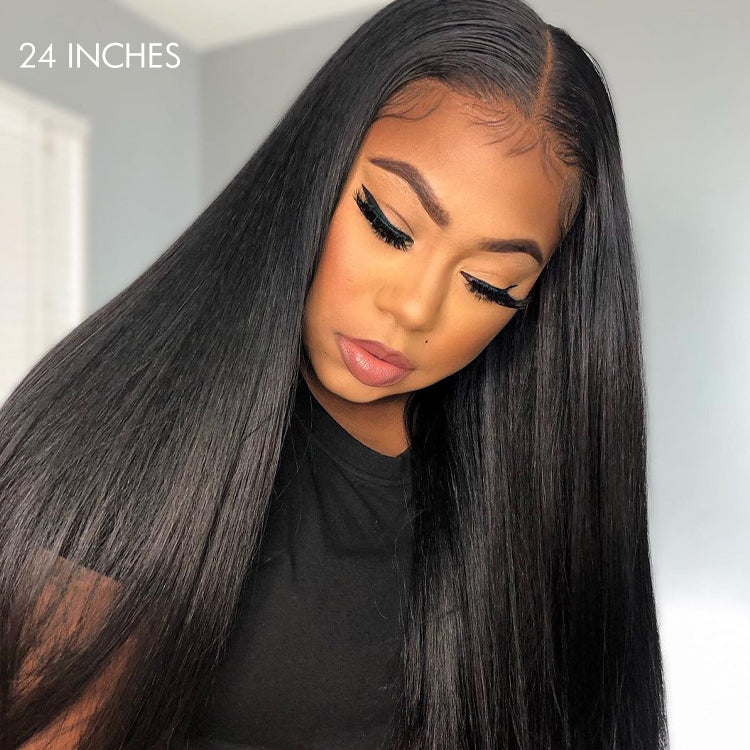 200% Mega Density | Silky Straight Glueless 5x5 Closure HD Lace Long Wig - US Only