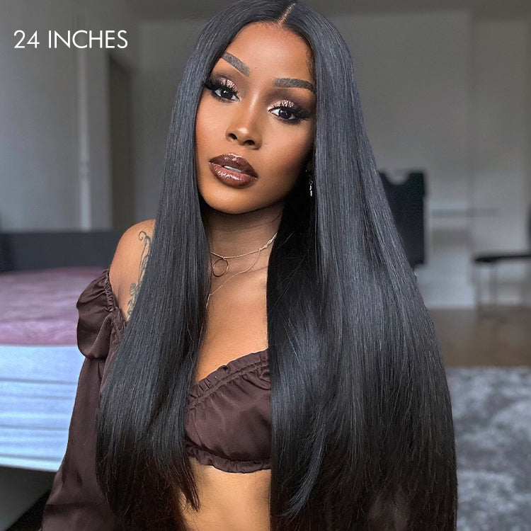 200% Mega Density | Silky Straight Glueless 5x5 Closure HD Lace Long Wig - US Only