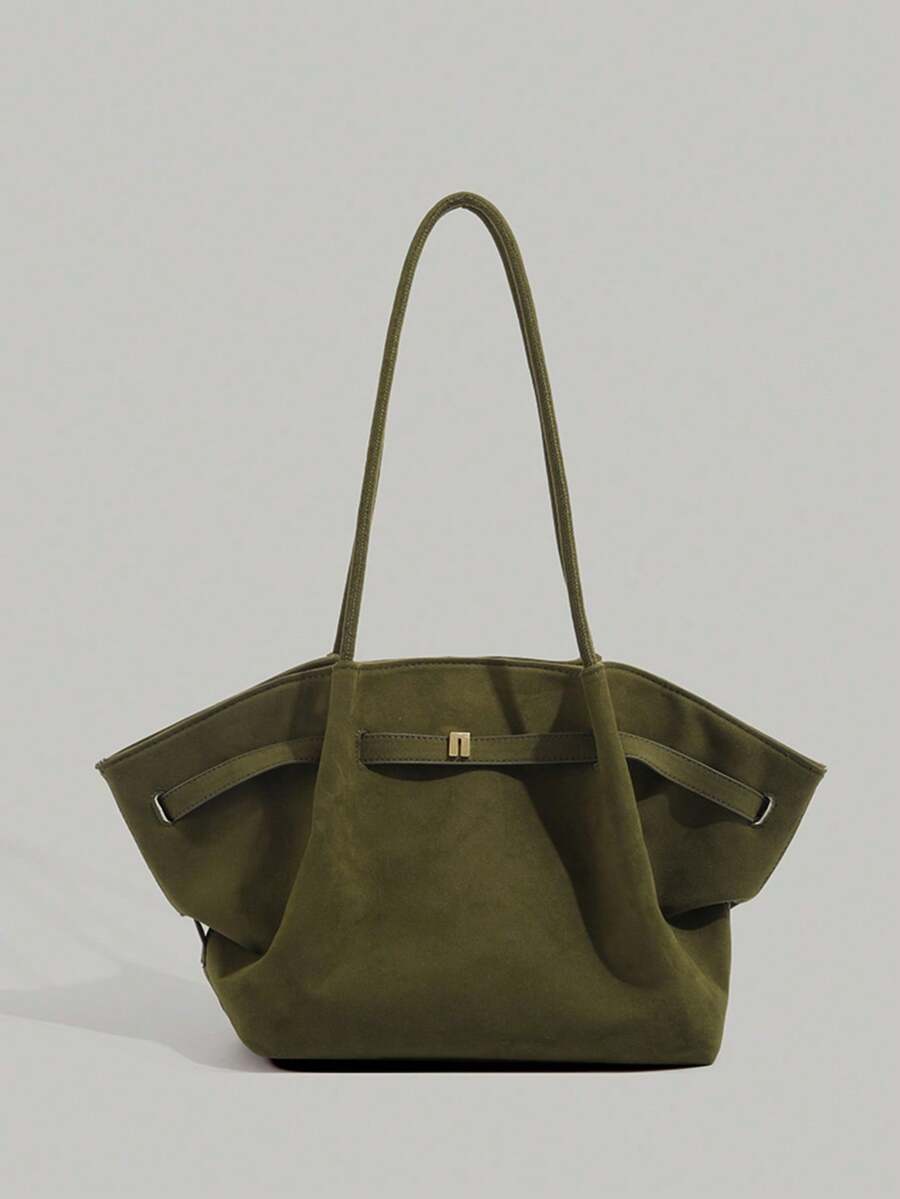 Livesso 2025 New Vintage High-End Capacity Handbag/Shoulder Tote Bag, Green