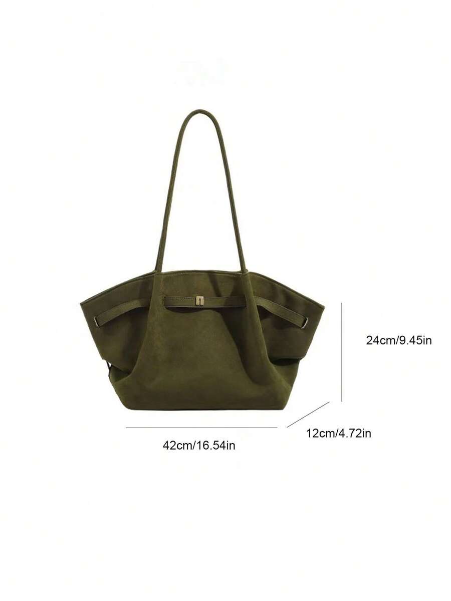 Livesso 2025 New Vintage High-End Capacity Handbag/Shoulder Tote Bag, Green