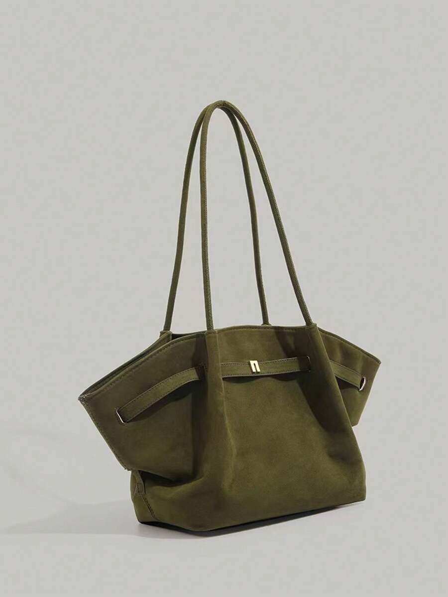 Livesso 2025 New Vintage High-End Capacity Handbag/Shoulder Tote Bag, Green