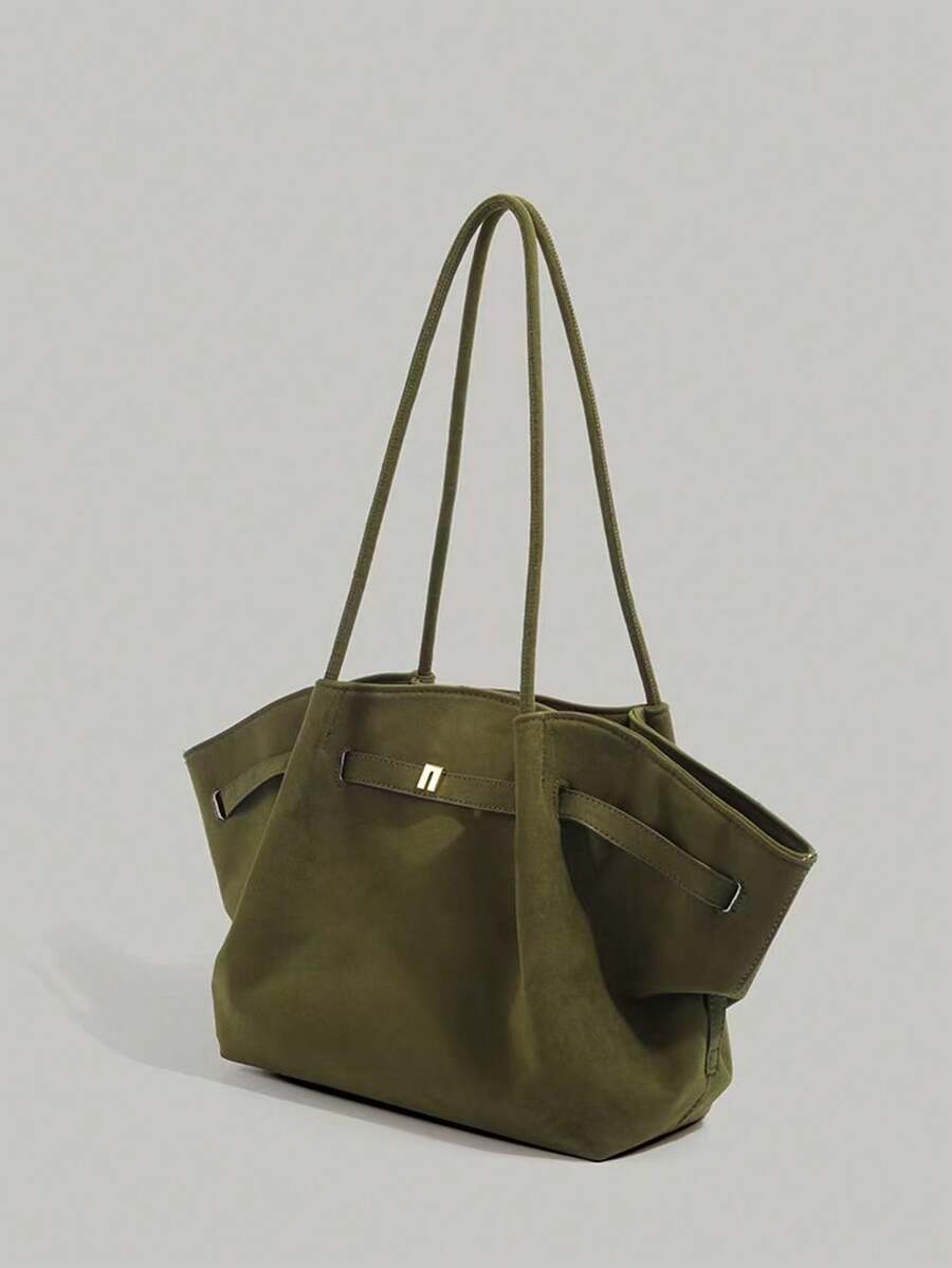 Livesso 2025 New Vintage High-End Capacity Handbag/Shoulder Tote Bag, Green