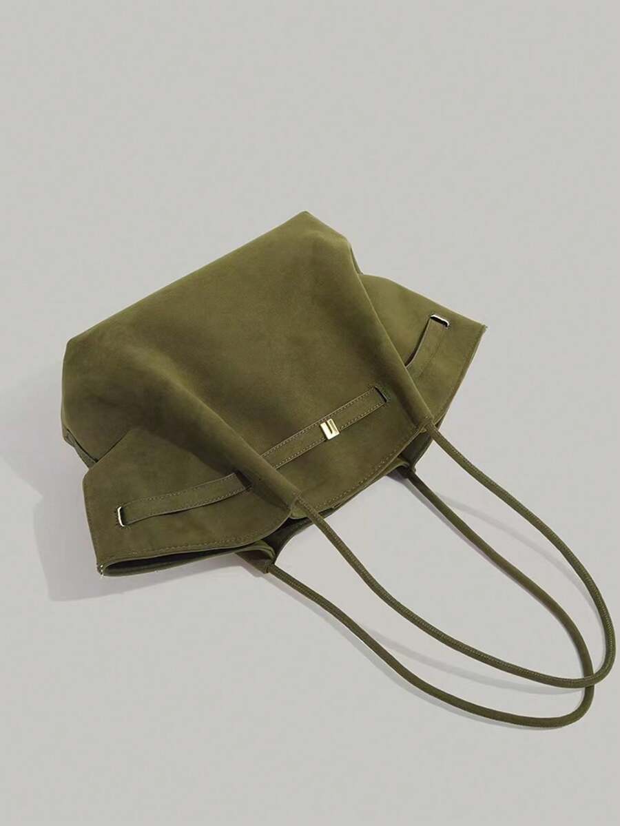 Livesso 2025 New Vintage High-End Capacity Handbag/Shoulder Tote Bag, Green