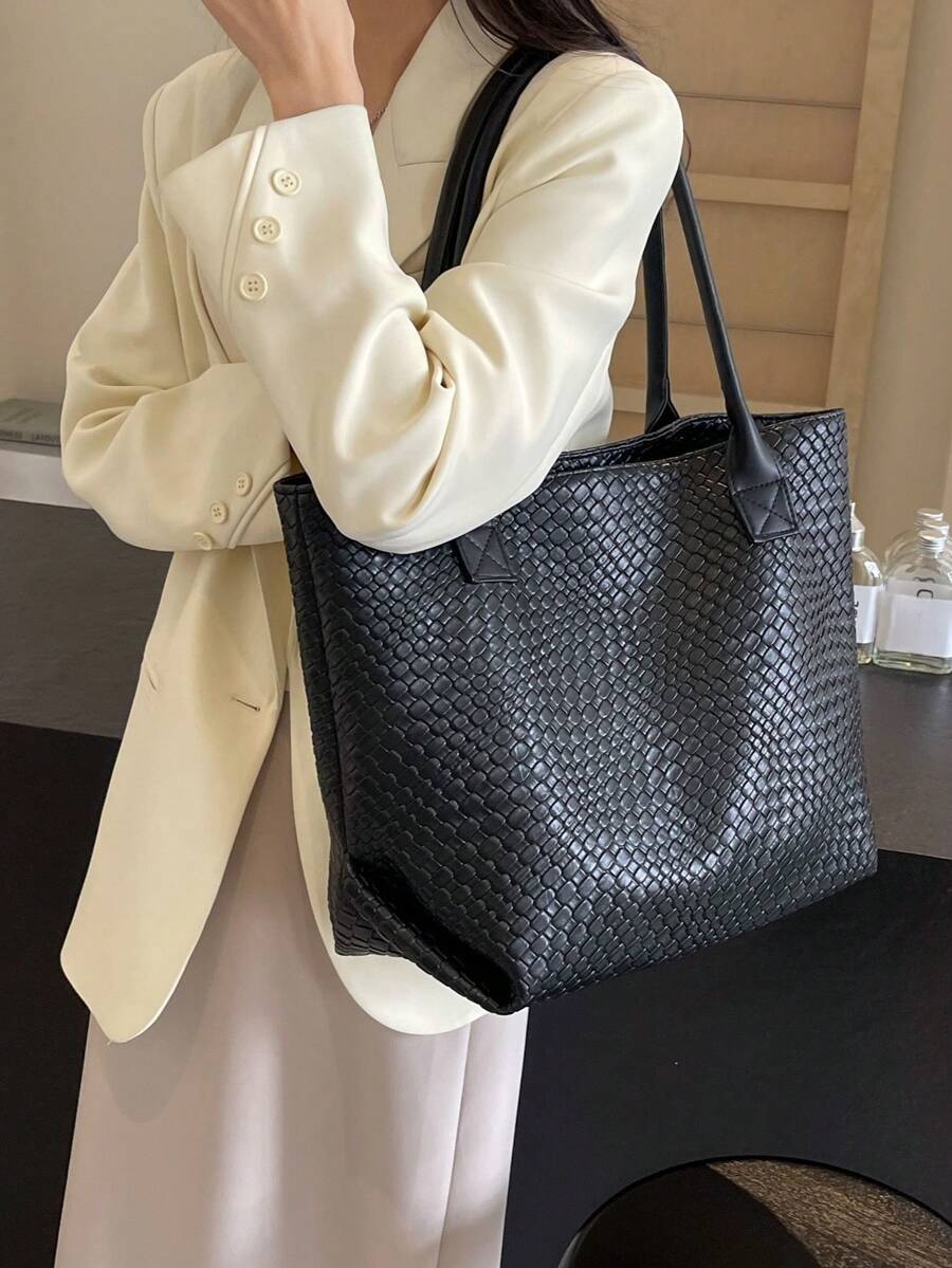 1 Large Capacity Tote Bag New Shopping Bag Crocodile Pattern Commuting Large Bag Shoulder Bag Women's Short Travel Large Bag Mother's Day Gift