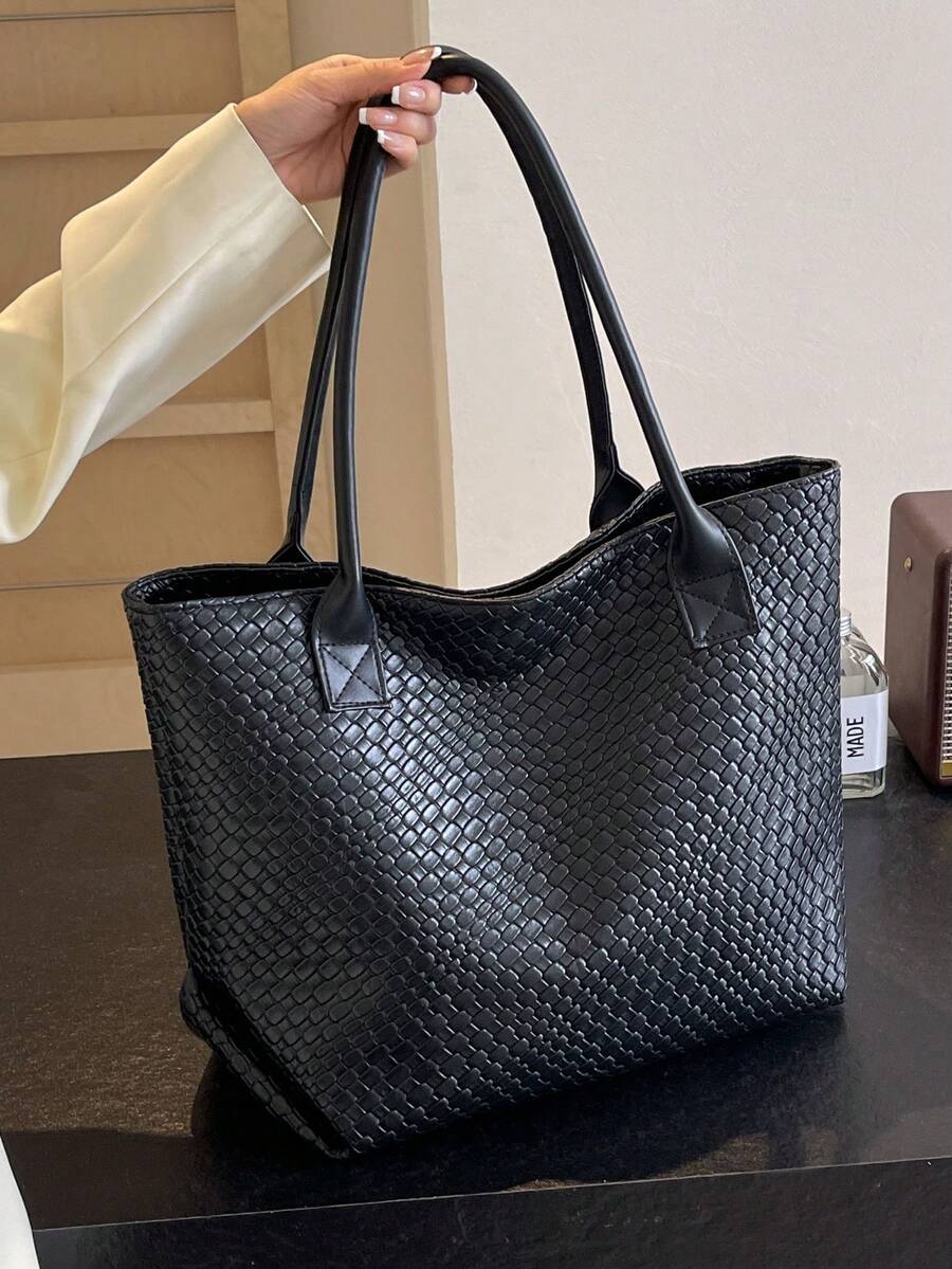 1 Large Capacity Tote Bag New Shopping Bag Crocodile Pattern Commuting Large Bag Shoulder Bag Women's Short Travel Large Bag Mother's Day Gift