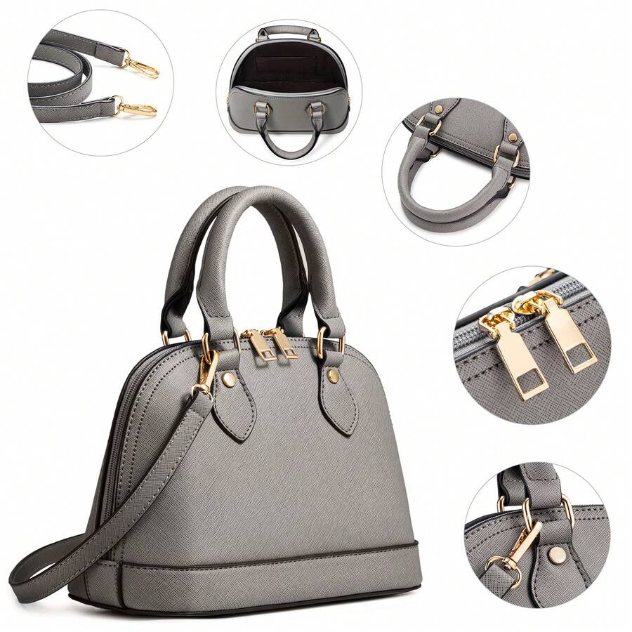 UKEIN 4PCS Women Fashion Handbags Purses Wallet Tote Shoulder Bags Casual Crossbody Bags, Best Valentine's Day Gift For Ladies Girls, Satchel Purse Set 4pcs
