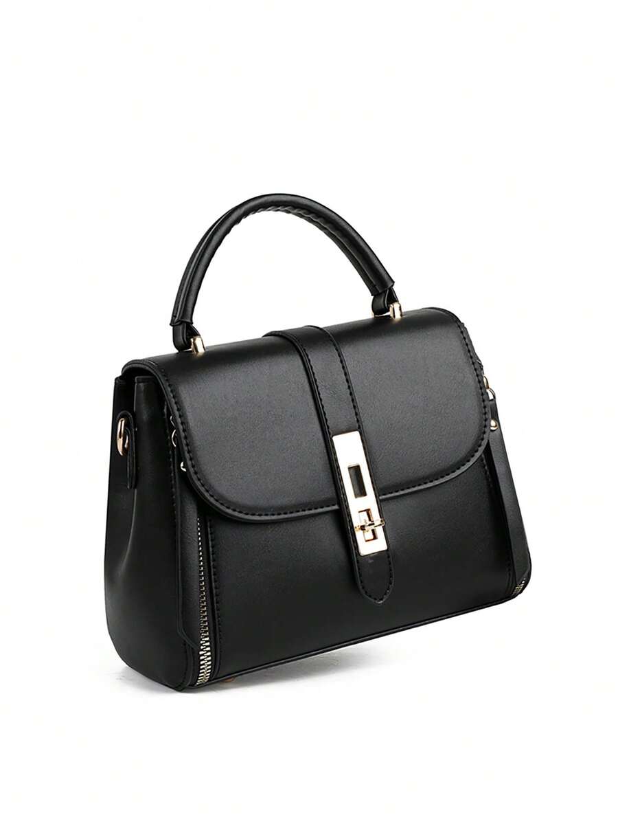 New Fashion Versatile Classic Shoulder Bag, Retro Simple Tote Bag, Handheld Bag, Crossbody Bag, Solid Color, PU Leather, Women Bag, Niche Design, Sophisticated, Suitable For Work, Daily Shopping, Dati