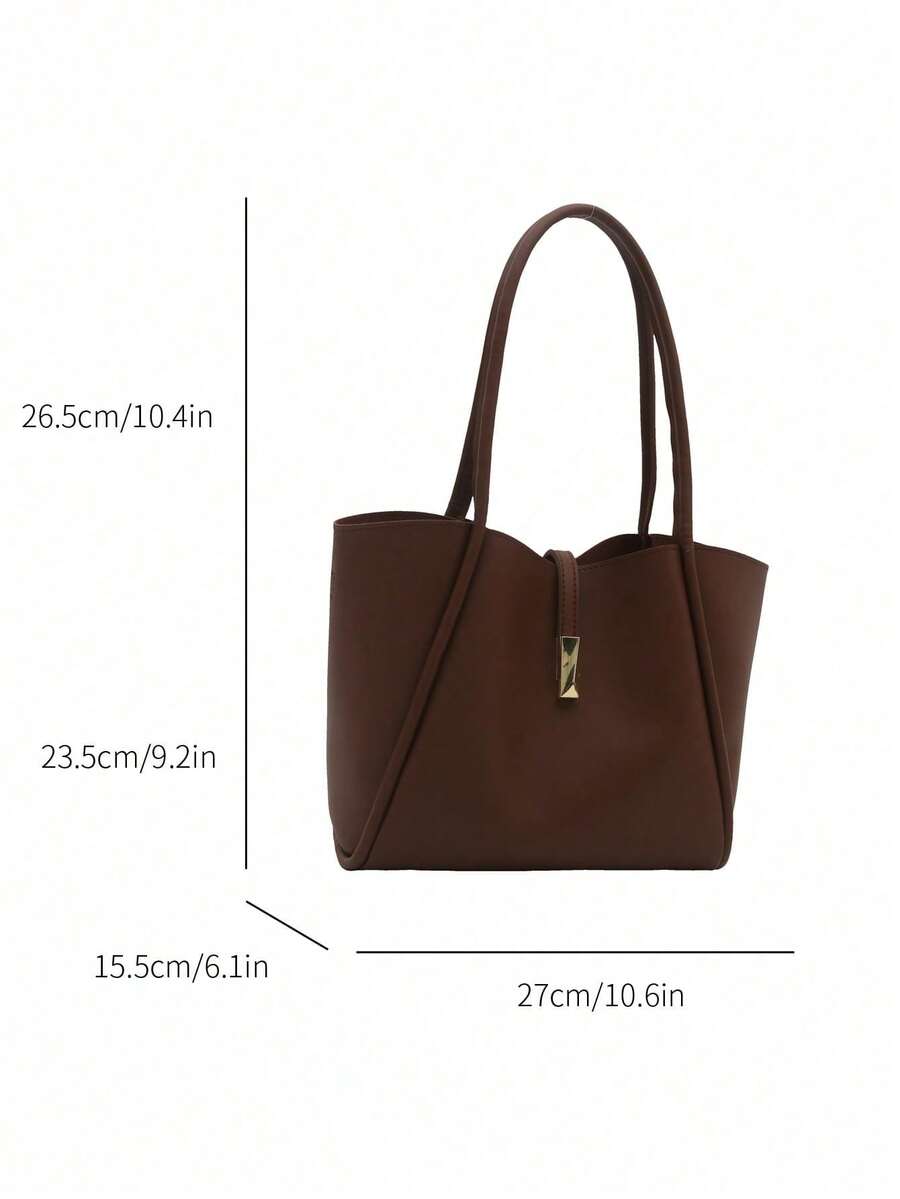 2025 New Women's Large Capacity Bag, Shoulder Commuter Bag, Mommy Bag, High-End Retro Minimalist Handbag