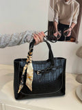 1pc Luxury Solid Color Versatile Women Shoulder Handbag