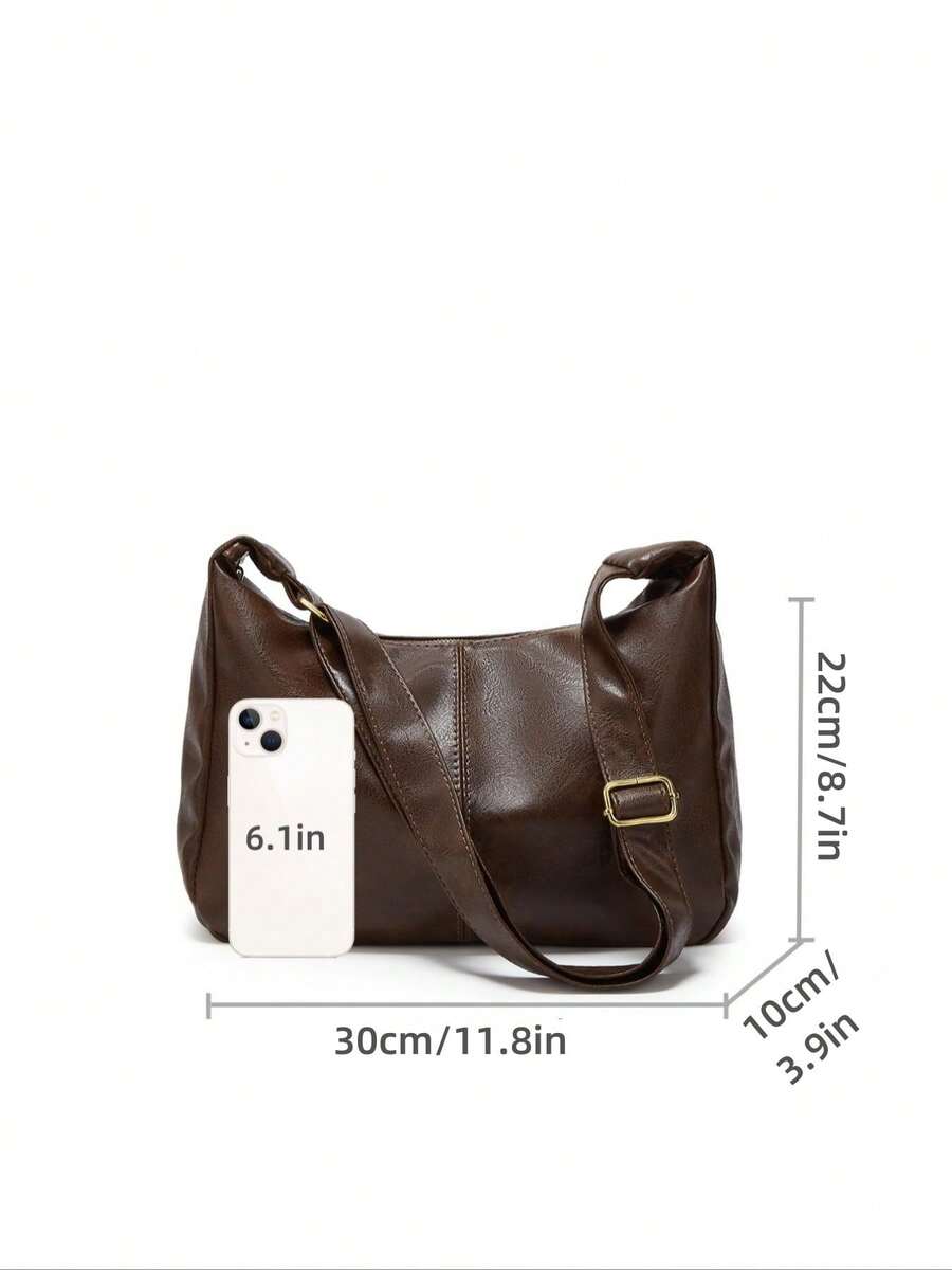 Maillard Retro Crossbody Bag For Women, Commuter & Casual Tote Purse, 2025 New Korean Fashion Versatile Large Capacity Shoulder Bag