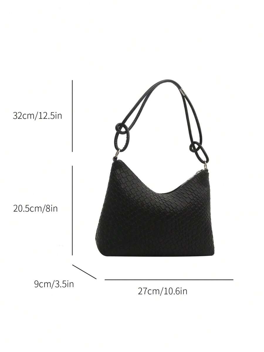 New Fashionable Woven Tote Bag, Retro Shoulder Bag