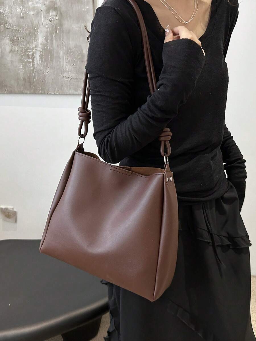 Luxury New PU Leather Fashion Design High-End Tote Bag,Business Professional Women