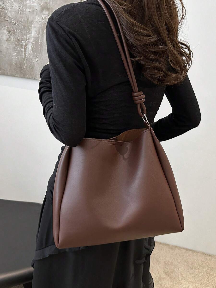 Luxury New PU Leather Fashion Design High-End Tote Bag,Business Professional Women