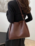 Luxury New PU Leather Fashion Design High-End Tote Bag,Business Professional Women