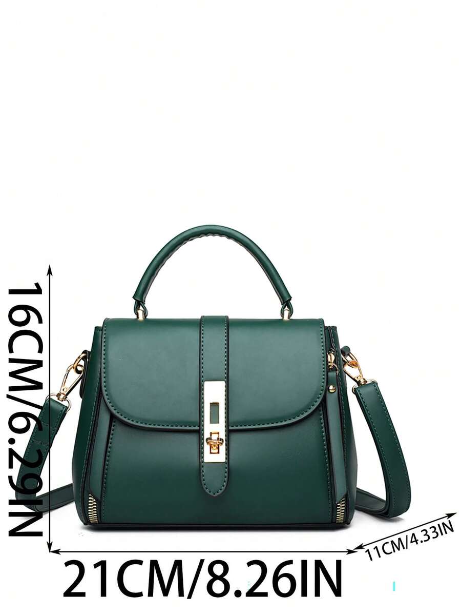 New Fashion Versatile Classic Shoulder Bag, Retro Minimalist Handbag, Tote Bag, Solid Color Crossbody Bag, PU Leather Women's Bag, Niche Design, Suitable For Urban Commute, Daily Shopping, Dating, Out