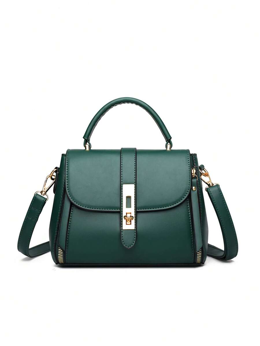 New Fashion Versatile Classic Shoulder Bag, Retro Minimalist Handbag, Tote Bag, Solid Color Crossbody Bag, PU Leather Women's Bag, Niche Design, Suitable For Urban Commute, Daily Shopping, Dating, Out