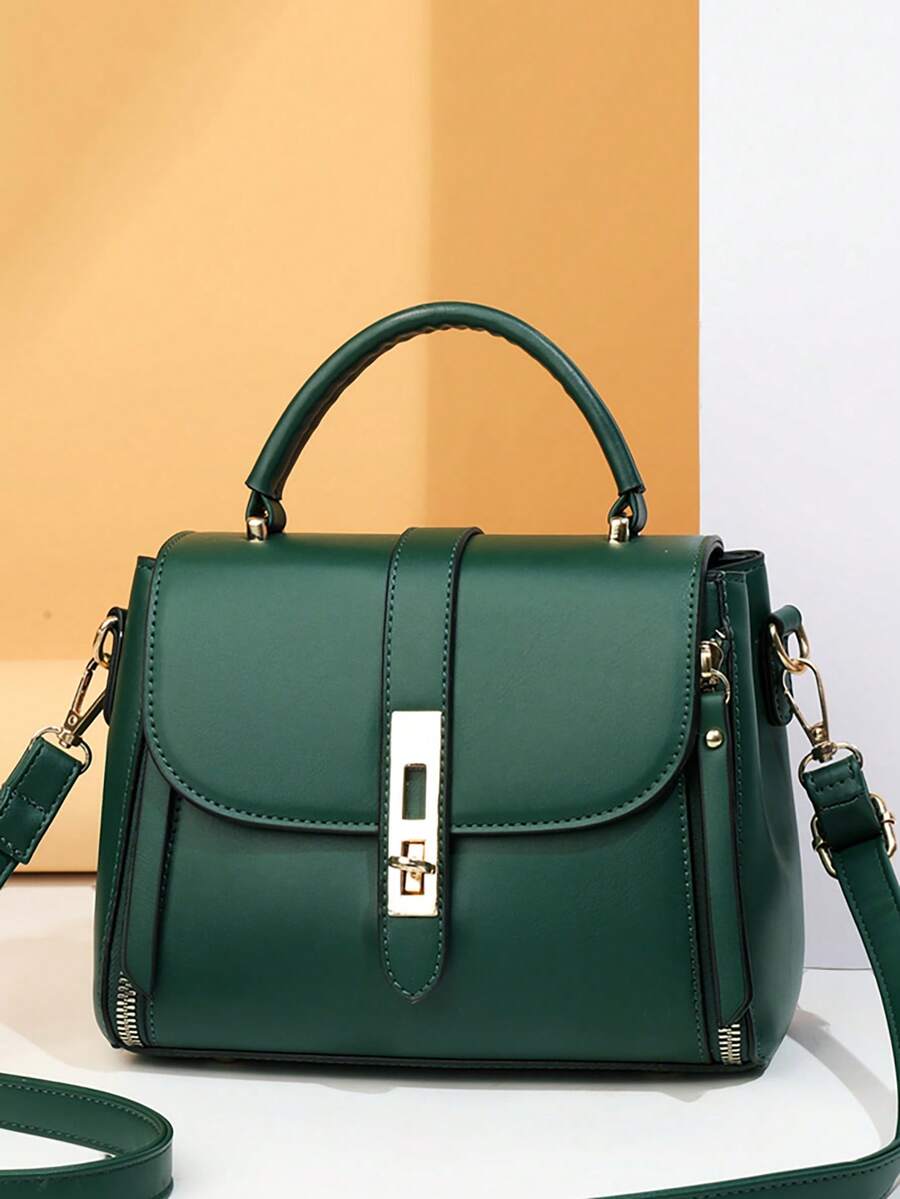New Fashion Versatile Classic Shoulder Bag, Retro Minimalist Handbag, Tote Bag, Solid Color Crossbody Bag, PU Leather Women's Bag, Niche Design, Suitable For Urban Commute, Daily Shopping, Dating, Out