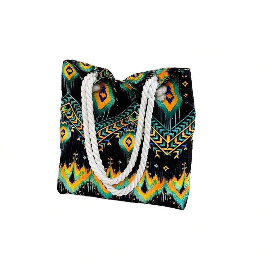 Women's Tote Bag Large Opening Design Stylish Unique Print Large Capacity Shoulder Bag