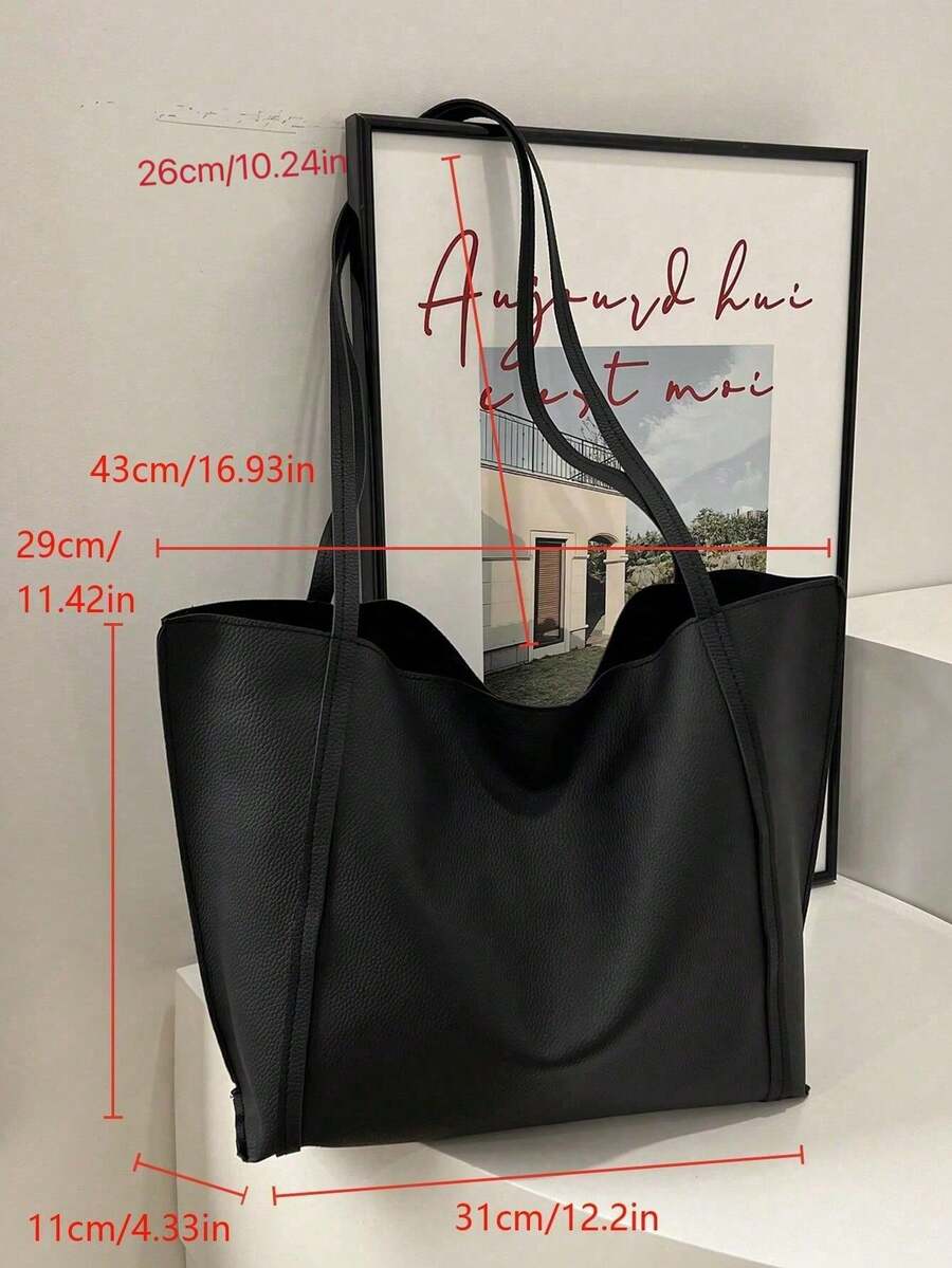 Lightweight Business Casual Minimalist Shoulder Tote Bag, Suitable For Teenagers, Women, College Students, Young Professionals And Office Workers, Perfect For Office, University, Work, Business, Commu