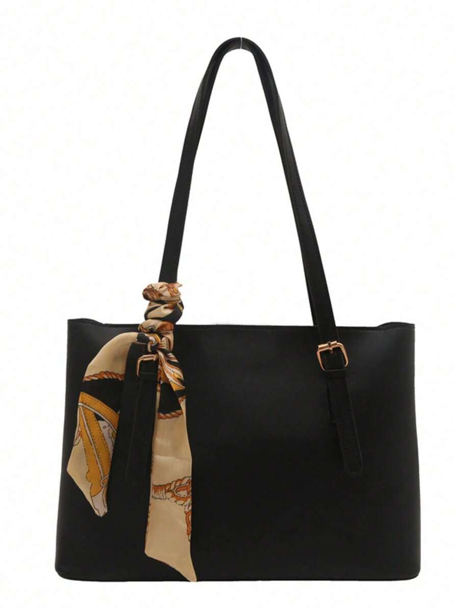 New Luxury Solid Color High-End Versatile Women Shoulder Tote Bag,Business Professional Women