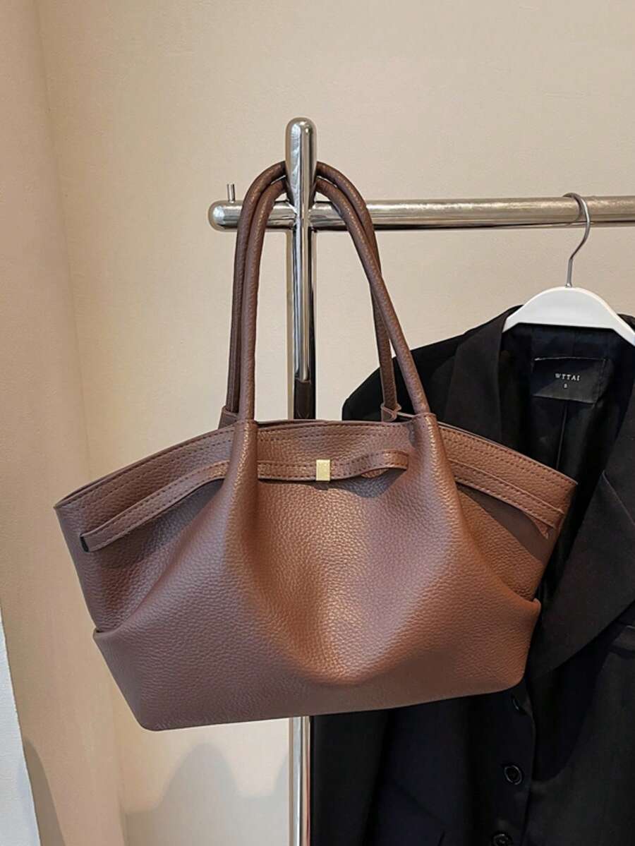 DAZY In The Autumn Of 2025, The New Casual And Simple Tote Bag For Women Commuting To Work, Large-Capacity Shoulder Bag, Fashion Sense, Underarm Bag, Shopping Basket Handbag, Versatile Retro Commuting