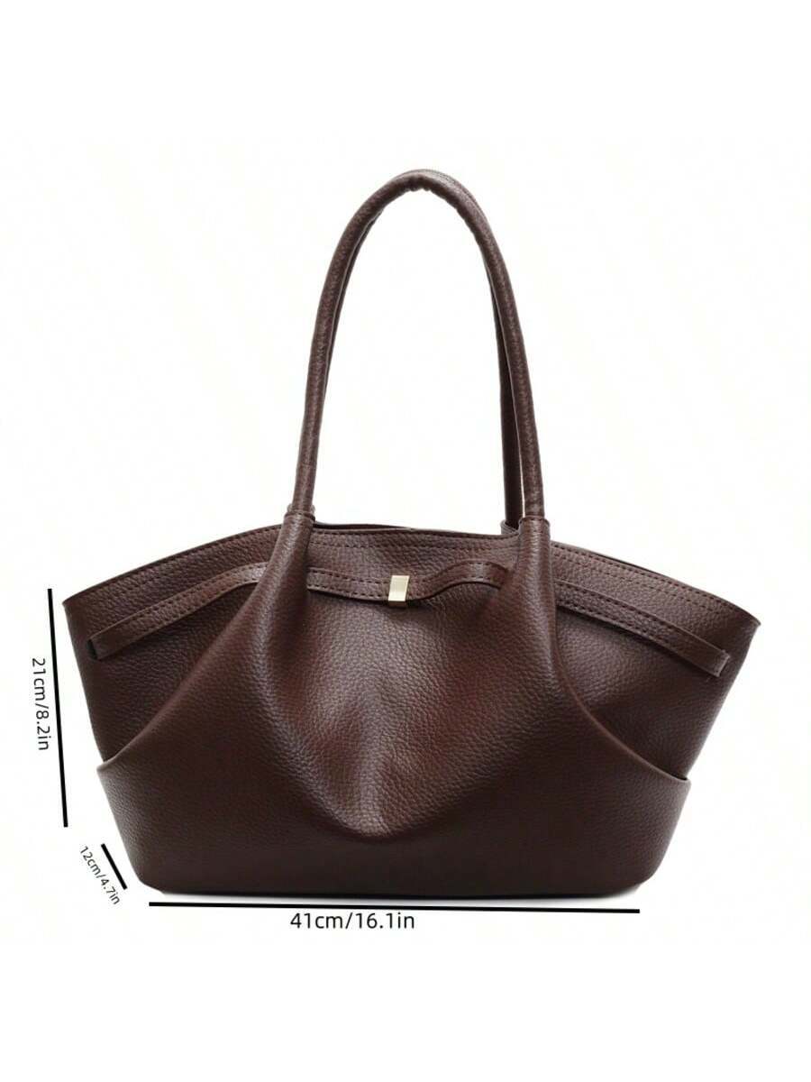 DAZY In The Autumn Of 2025, The New Casual And Simple Tote Bag For Women Commuting To Work, Large-Capacity Shoulder Bag, Fashion Sense, Underarm Bag, Shopping Basket Handbag, Versatile Retro Commuting