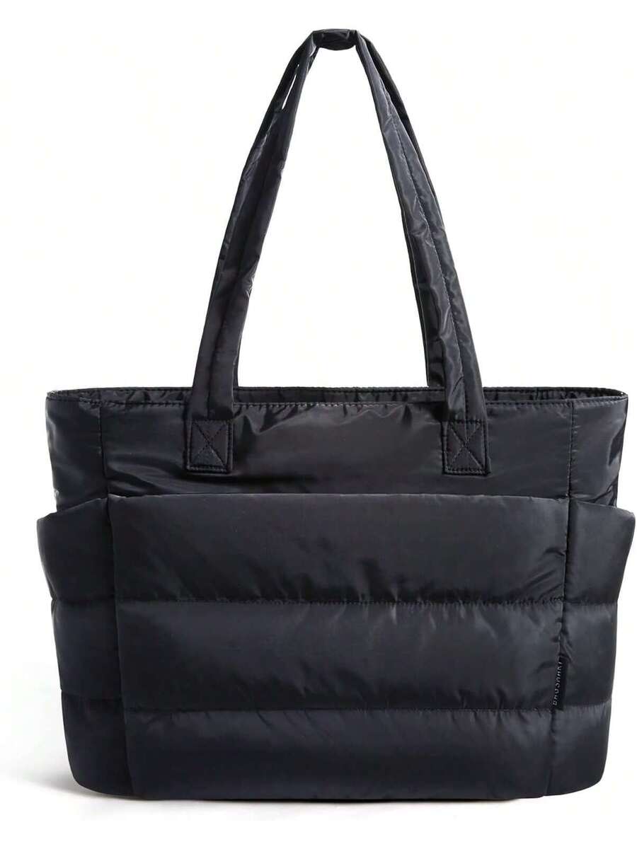 Tote Bag For Women,Quilted Hangbag Bag With Zipper,Lightweight Womens Puffy Shoulder Handbag With Compartments Shoulder Bag Handbag For Travel, Work, Gym| Lightweight, Puffy, Tote Bag With Compartme
