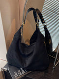 Fashionable Minimalist Women's Handbag- Spacious Shoulder Bag With Secure Zipper, Lightweight And Versatile, Essential Fashion Accessory For Autumn/Winter. New Large Capacity Retro Faux Suede Tote Ba