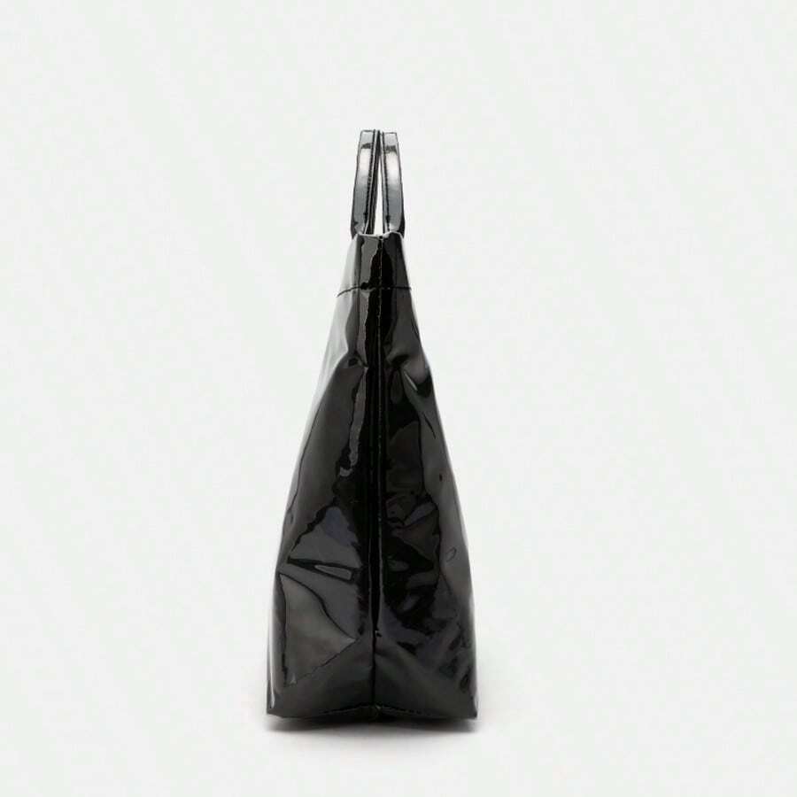 Large Capacity Transparent Jelly Tote Bag, Waterproof PVC Shopping Bag, Korean Style Casual Shoulder Bag