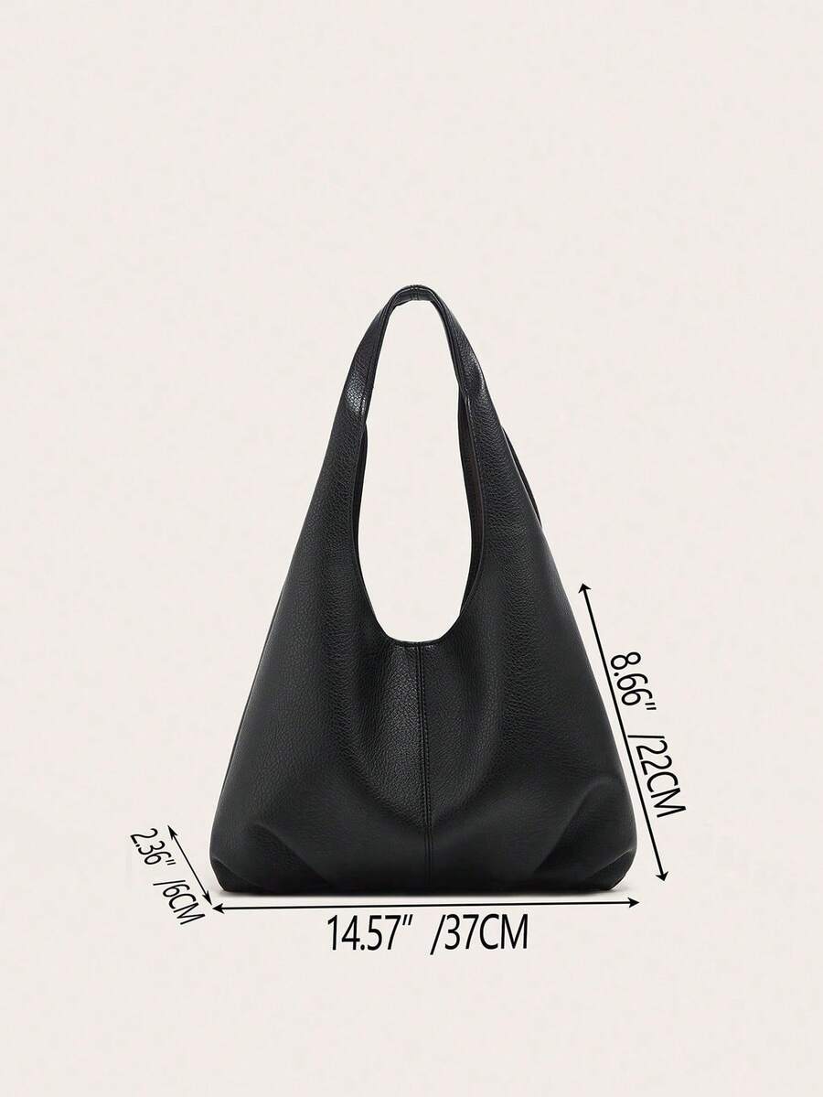 2pcs New Fashion Large Capacity Casual Versatile Mother-Child Bags, Soft Leather-Feel PU Material, High-Quality Handbag & Shoulder Bag For Women, Elegant & Suitable For Office, Work, University Studen
