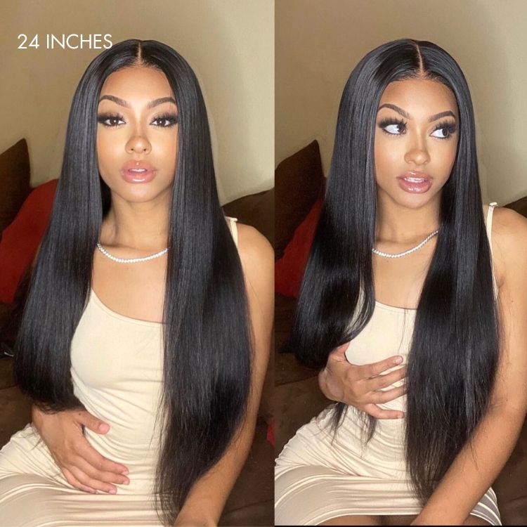 Luvme Hair 180% Density | Silky Straight Glueless 5x5 Closure HD Lace Long Wig | Large & Small Cap Size - US Only