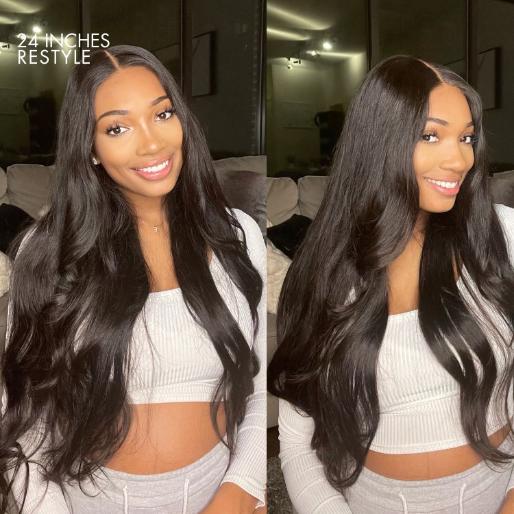 Luvme Hair 180% Density | Silky Straight Glueless 5x5 Closure HD Lace Long Wig | Large & Small Cap Size - US Only