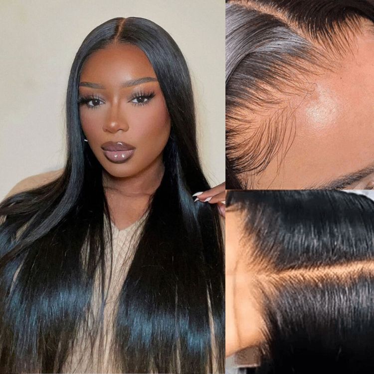 Luvme Hair 180% Density | Silky Straight Glueless 5x5 Closure HD Lace Long Wig | Large & Small Cap Size - US Only