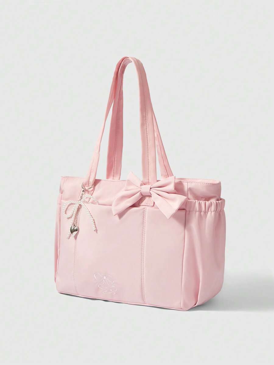 ROMWE Kawaii Women Tote Bags, Pink