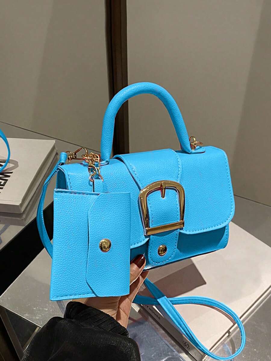 Women's Exquisite Buckle Square Bag Fashion Shoulder Bag Casual Handheld Tote Bag Office Commuter Bag For Daily Use And Valentine's Gifts Giving