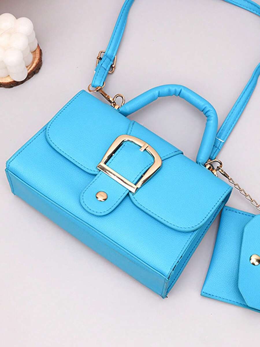 Women's Exquisite Buckle Square Bag Fashion Shoulder Bag Casual Handheld Tote Bag Office Commuter Bag For Daily Use And Valentine's Gifts Giving