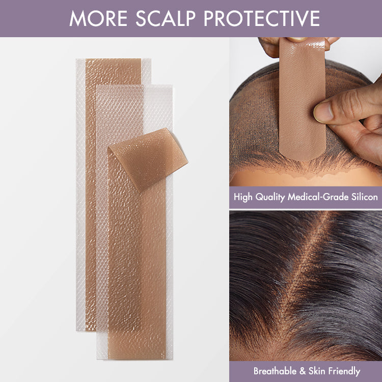 8pcs Fake Scalp Tape for Wigs, Invisible Knots & Grids Eraser | Add-on Item