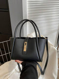 Livesso Women's New Solid Color PU Fashion Tote Bag Multifunctional Shoulder Bag