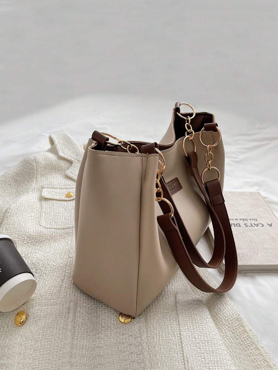 Large Capacity Tote Bag For Women, Minimalist Versatile Fashion Handbag, Shoulder Bag Suitable For Shopping, Travel, Commute, Home