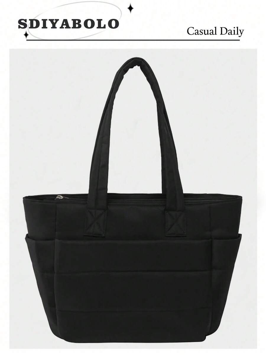Women's Tote Bag, Lightweight Fluffy Handbag, Suitable For Travel, Work, Beach, Gym, Shopping