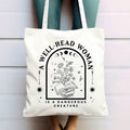 1pc "Well-Read Woman" Book-Themed Tote Bag For Women- Large Capacity Durable Can