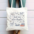 1pc Book-Themed Women's Large Tote Bag With Book Spine Design- Durable Canvas Re