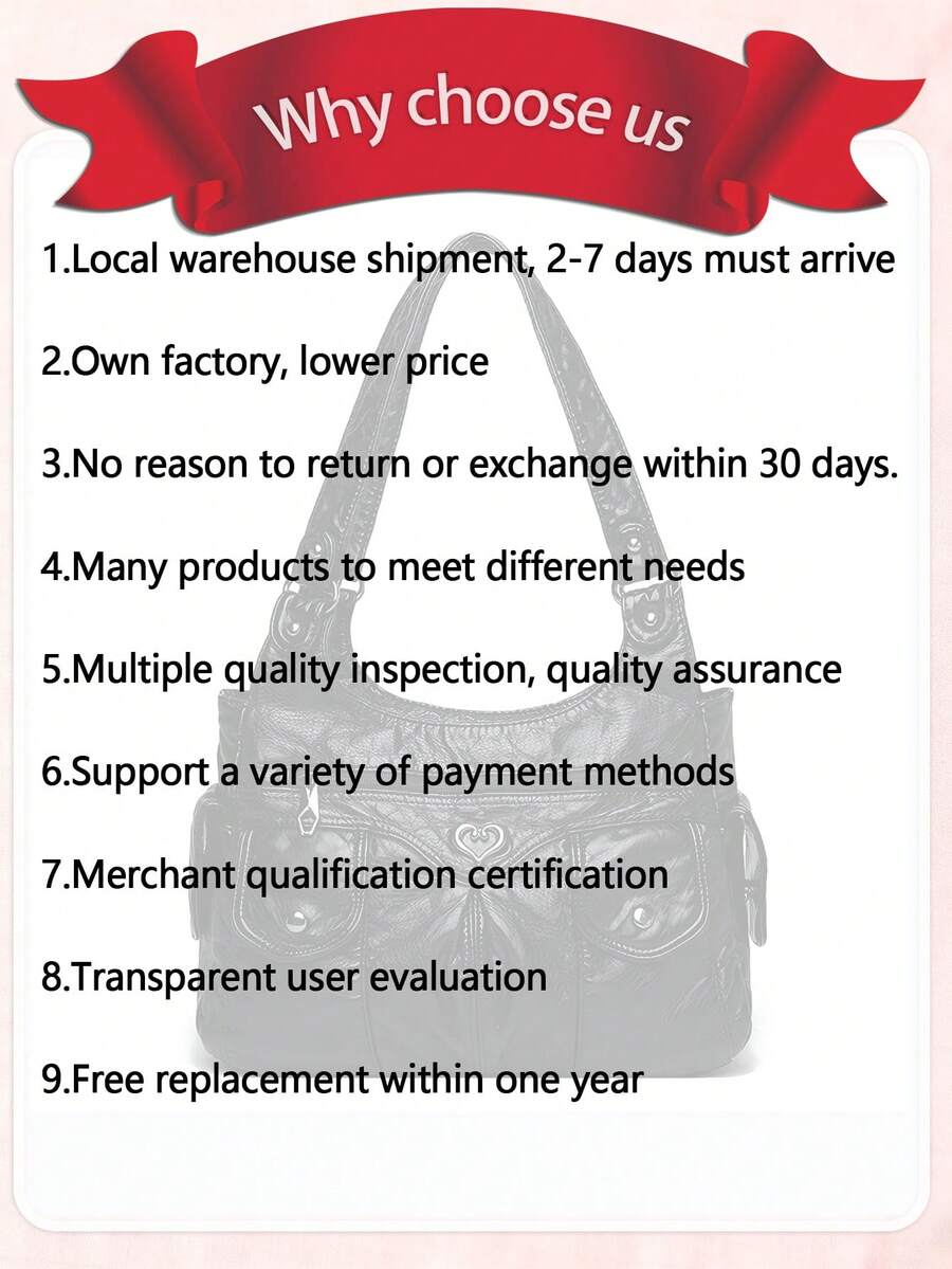 Grunge Punk Casual Women's Shoulder Bag/Totes Large Capacity Handbag For Commuting, School, New Arrival Tote Bags For Woman,Vintage Soft Leather Tote Bag For Women, Large Capacity Work Commuter Bag, V