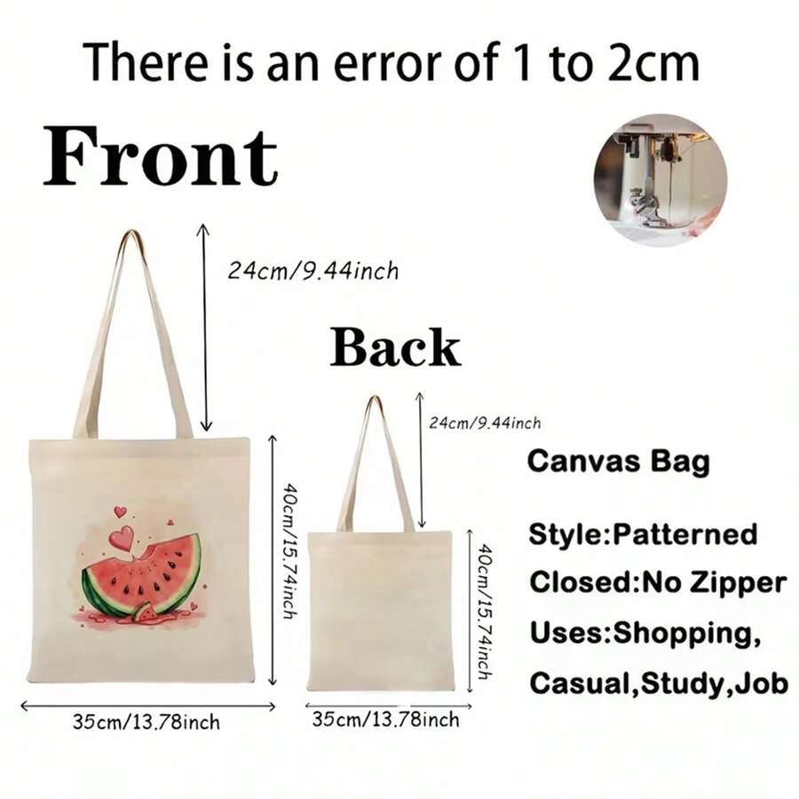 New York City Apple Design Tote Bag For Travel Shopping Reusable Shoulder Handbag Large Capacity Daily Use