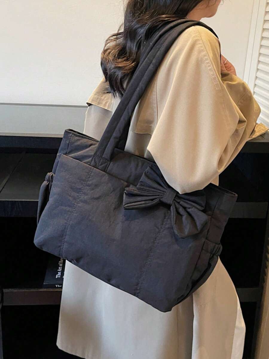 Women's Tote Bag, Lightweight Fluffy Handbag, Suitable For Travel, Work, Beach, Gym, Shopping