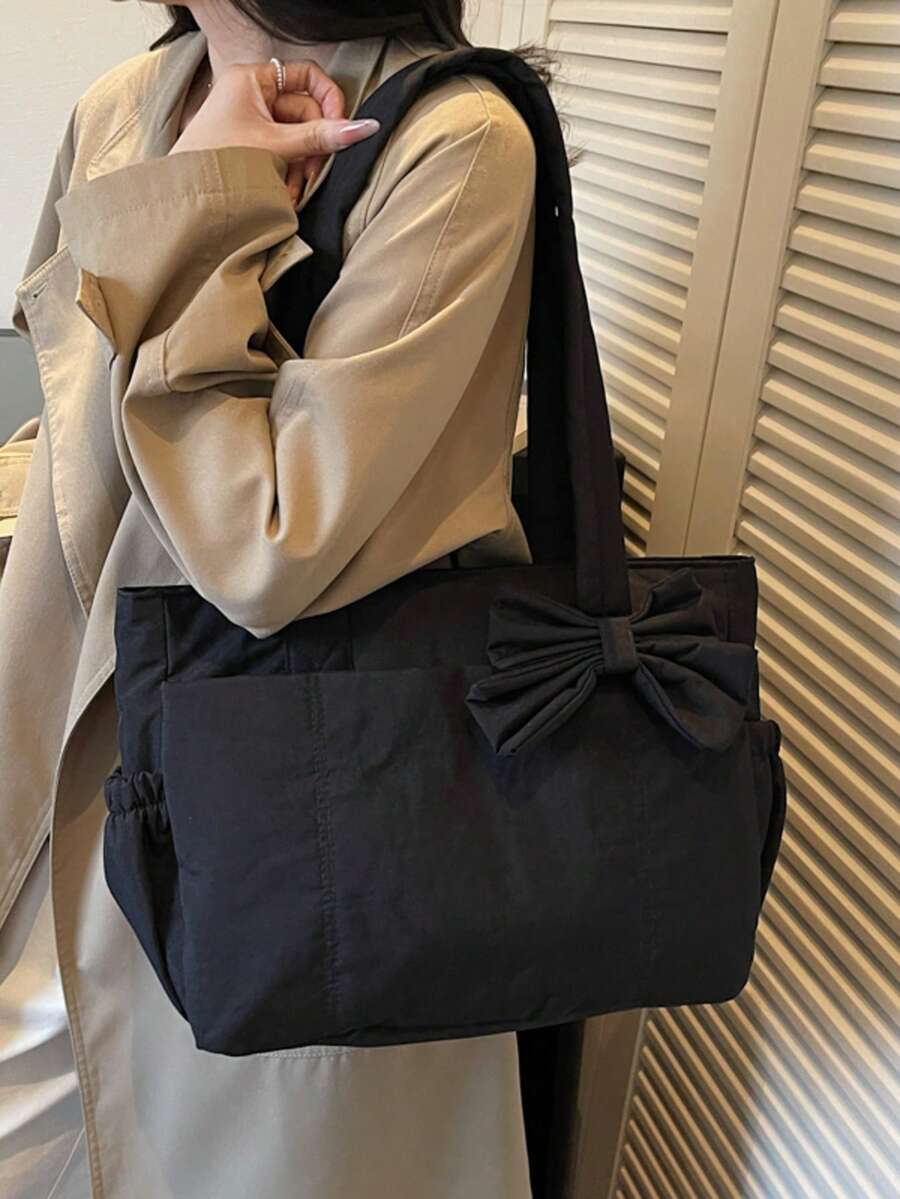Women's Tote Bag, Lightweight Fluffy Handbag, Suitable For Travel, Work, Beach, Gym, Shopping